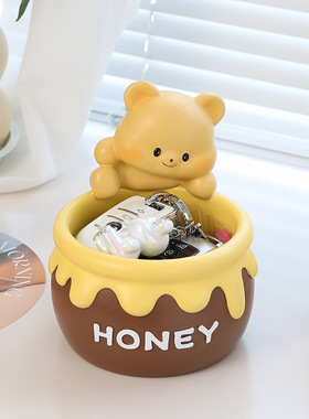 可爱黄油小熊入户玄关摆件