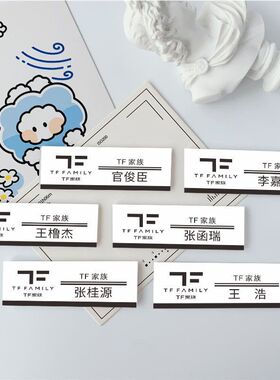 TF家族四代应援胸针陈浚铭徽章