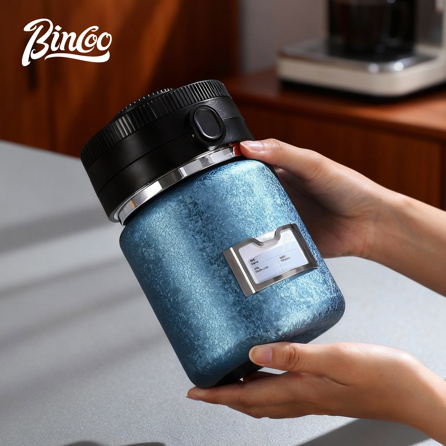 Bincoo咖啡豆密封罐不锈钢抽真空湿度监测计时家用大容量咖啡粉罐,淘宝优惠券,粉丝福利购,淘宝优惠卷