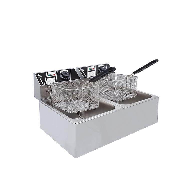 商用82电热炸炉双缸双筛油炸锅油炸炉薯条鸡排油炸机小吃机器摆摊,淘宝优惠券,粉丝福利购,淘宝优惠卷