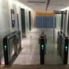 Office building visitor gate face access control attendance speed gate QR code reservation channel system building wing gate