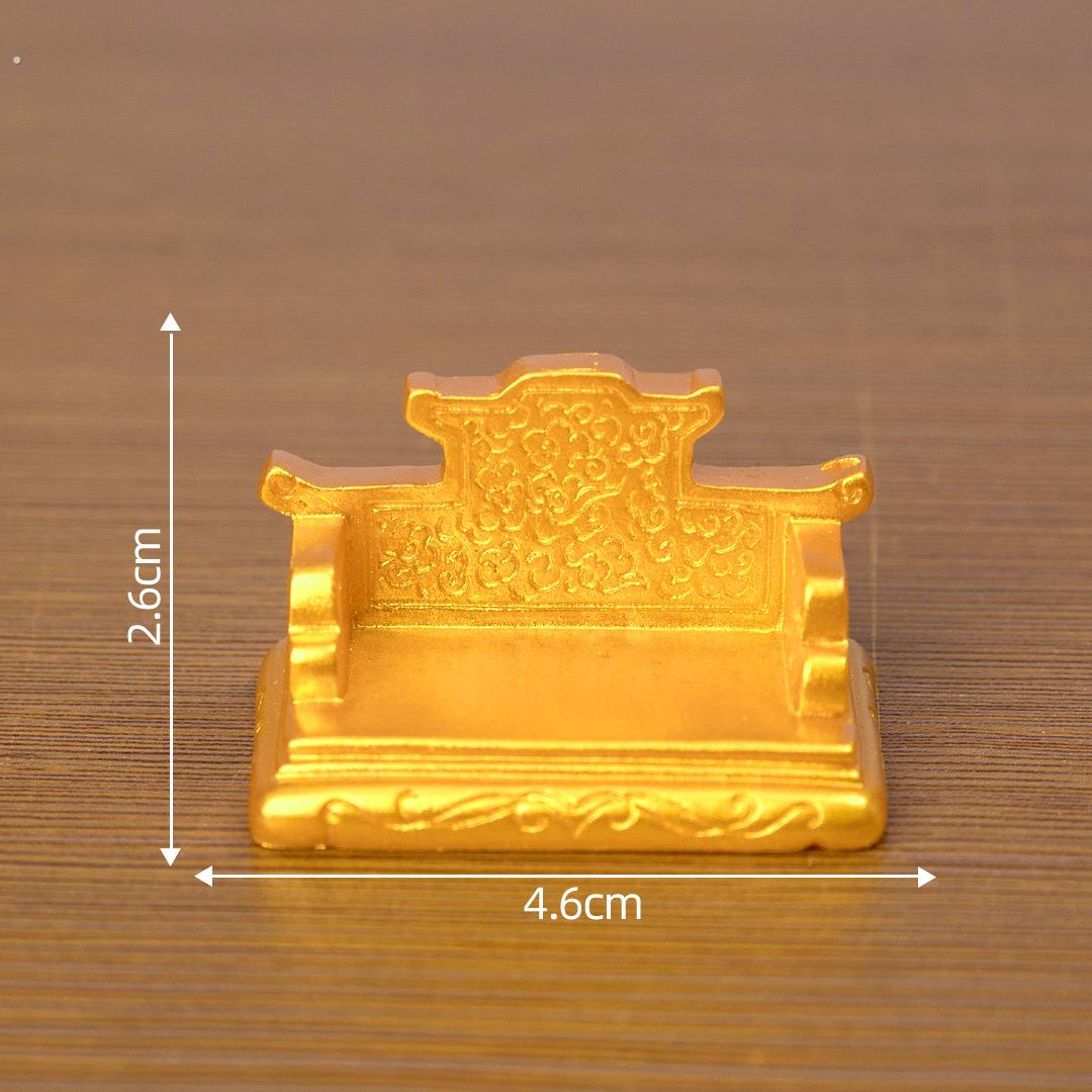 朕封你为狗官！可爱皇帝小狗龙椅车载桌面工位治愈系装饰小摆件 - 图2