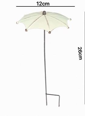 日单ins风铁艺雨伞花插花园装饰摆件法式乡村庭院阳台摆设可拆卸