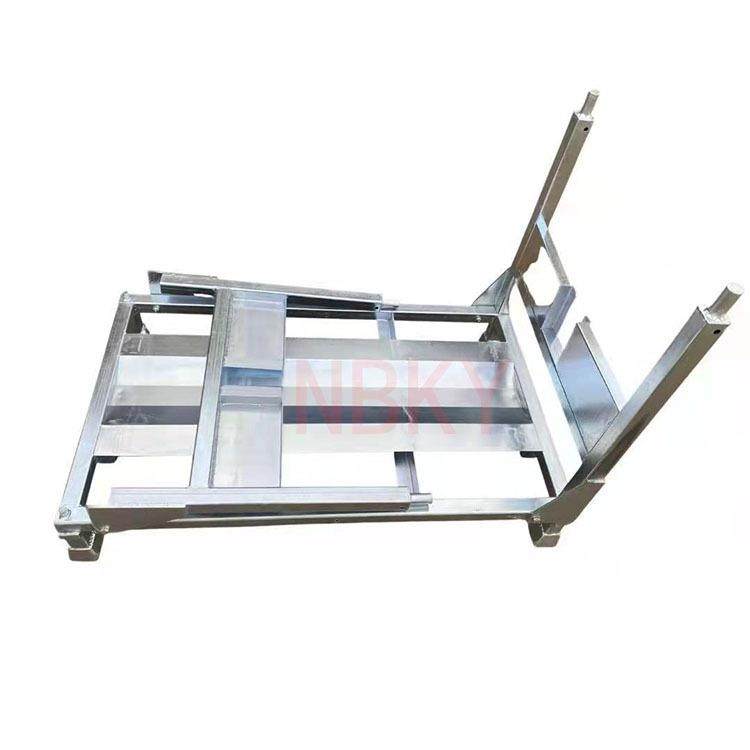 折叠堆垛架镀锌色大号汽车轮胎堆垛架保鲜库专用铁架子部件器具架,淘宝优惠券,粉丝福利购,淘宝优惠卷