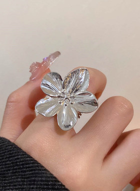 欧美夸张几何开口戒指韩系ins时尚爆款食指戒小众感手饰