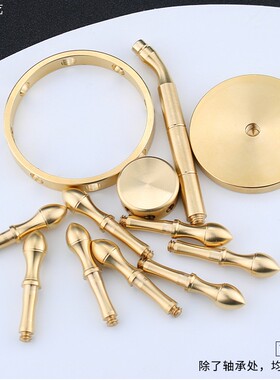 黄铜领航舵一帆风顺桌面摆件创意解压可旋转船舵方向盘可拆卸