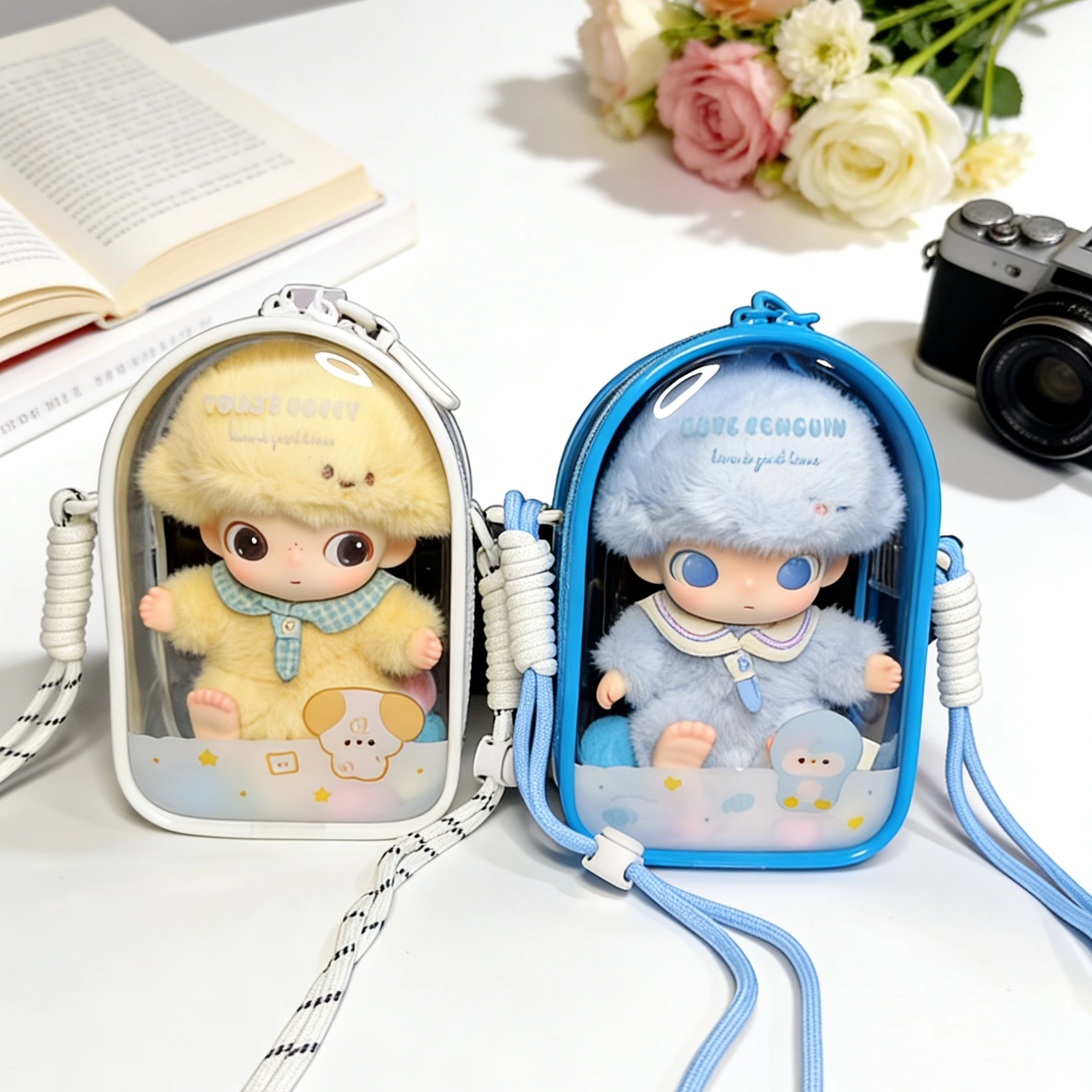 泡泡玛特dimoo新生日记娃包保护套15cm仓包原创加厚外出遛娃包挂,淘宝优惠券,粉丝福利购,淘宝优惠卷