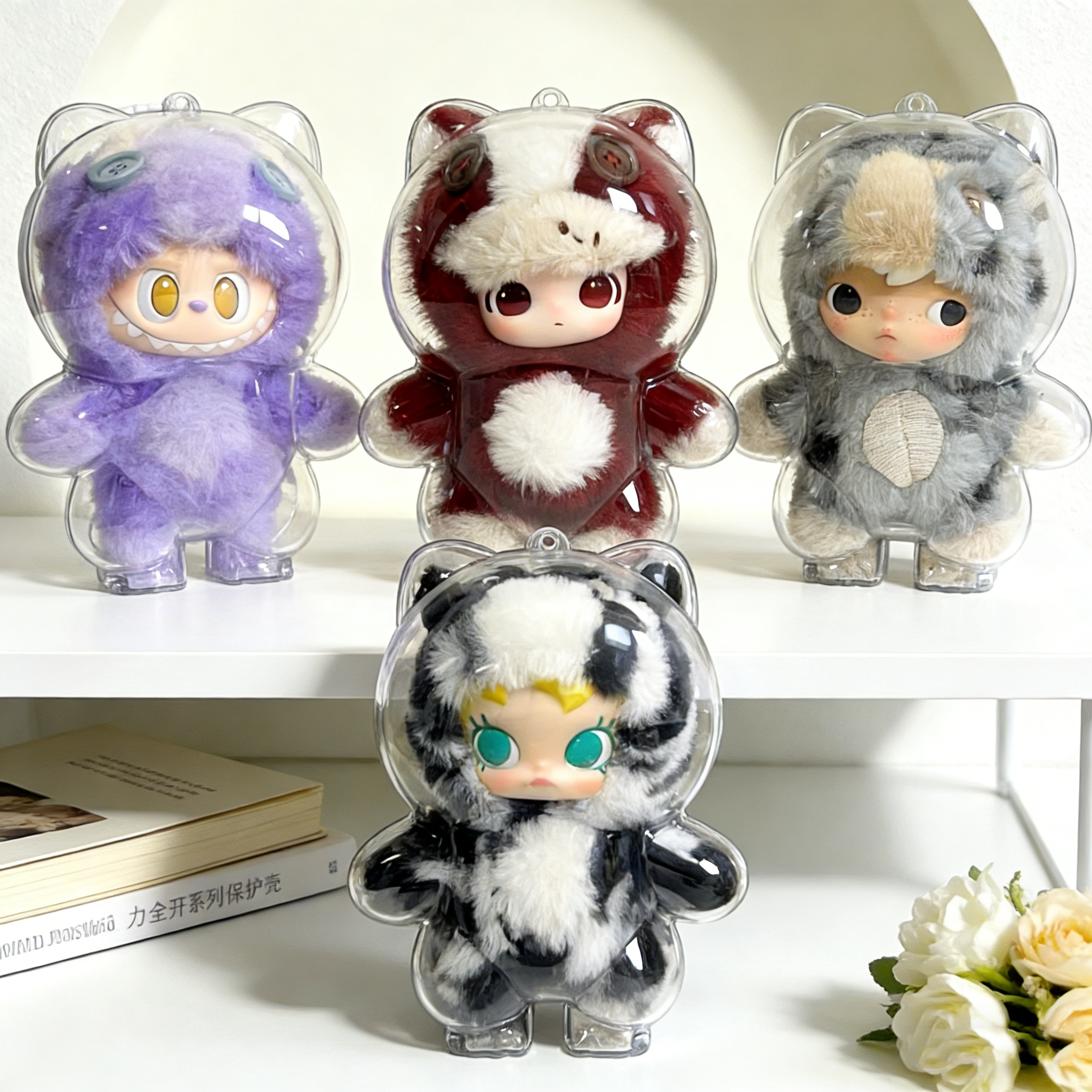 泡泡玛特新年限定马力全开保护壳娃包亚克力硬壳保护罩防尘收纳盒,淘宝优惠券,粉丝福利购,淘宝优惠卷