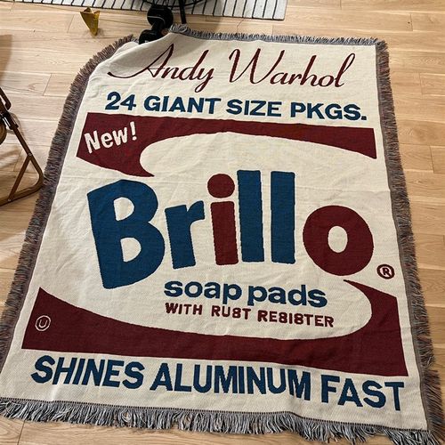 Andy Warhol Brillo 肥皂盒 安迪 霍沃尔 装饰沙发毯 - 图1