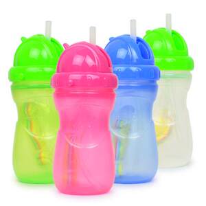 bobo乐儿宝防漏婴儿水壶儿童吸管杯宝宝饮水杯小孩学饮杯防滑可携