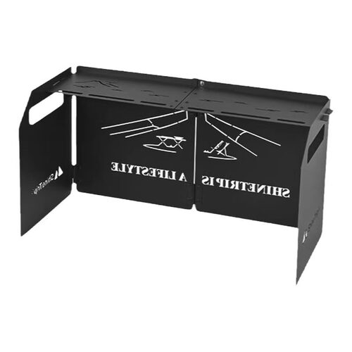 山趣戶外露營卡式爐子擋風板風擋板防風板燃氣竈圍板可折疊便攜式 - 图3