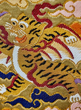 南京云锦研究所老虎中国风非遗手工特色工艺品高礼品送人