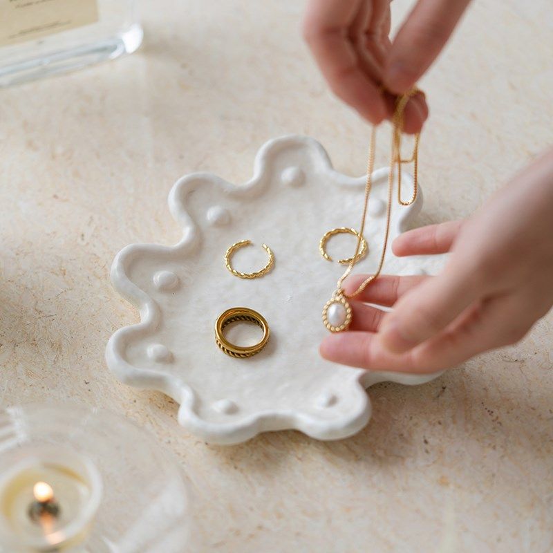 u网红创意装饰托盘香薰蜡烛盘烛台桌面首饰收纳盘,淘宝优惠券,粉丝福利购,淘宝优惠卷