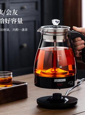 安化黑茶普洱电茶壶多功能蒸汽煮茶器加厚玻璃养生壶保温电热水壶