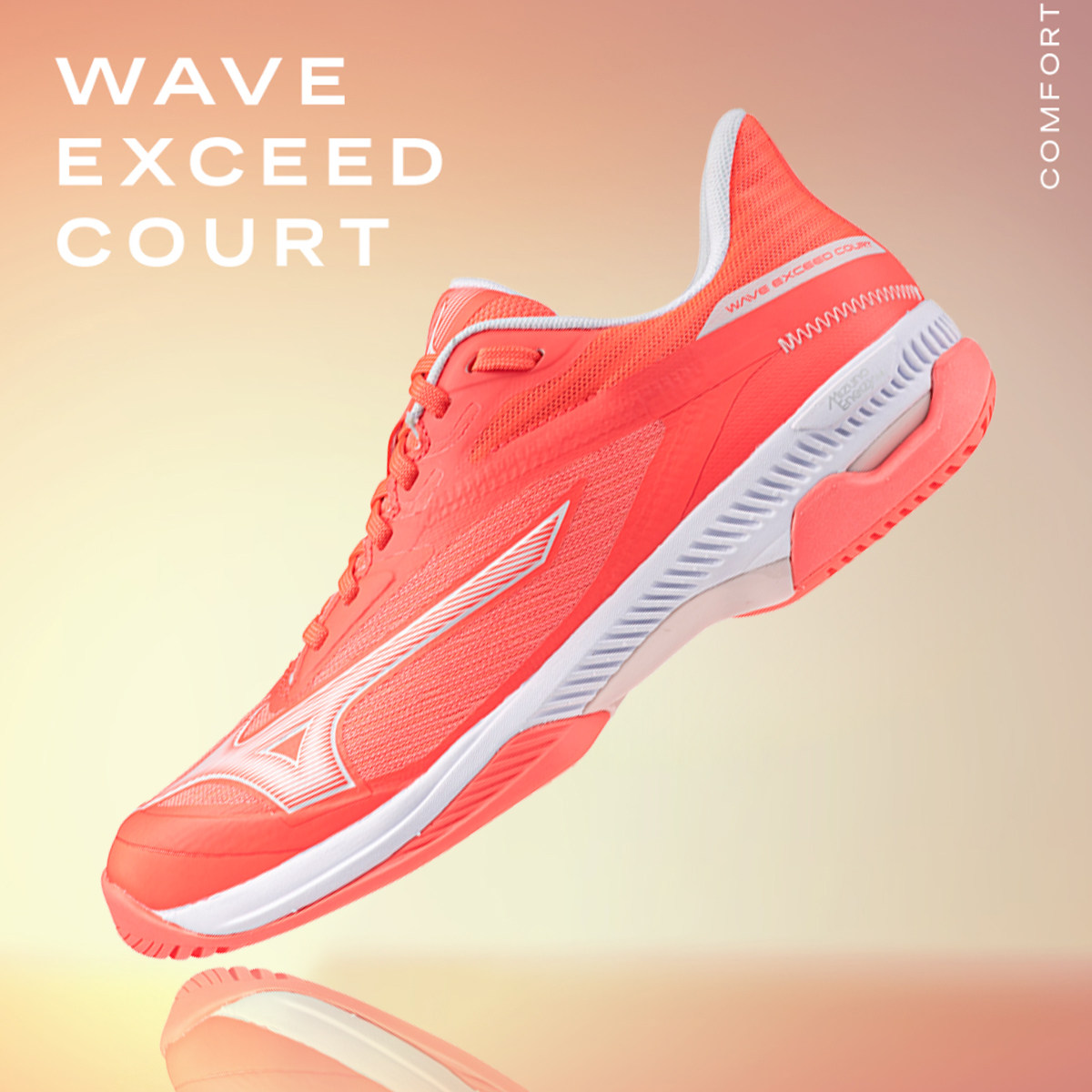 美津浓网球鞋WAVE EXCEED COURT女款轻量缓震羽毛球通用运动鞋,淘宝优惠券,粉丝福利购,淘宝优惠卷