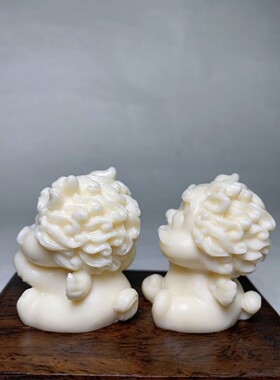 象牙果雕刻宝宝貔貅随身手把件摆件茶宠招财进宝可爱新款中式摆件