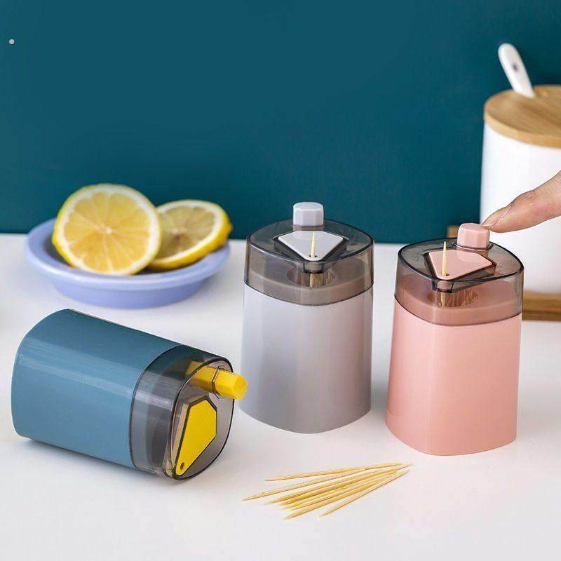 智能牙签盒家用新款全自动弹出高档餐厅客厅按压式牙签筒收纳盒,淘宝优惠券,粉丝福利购,淘宝优惠卷