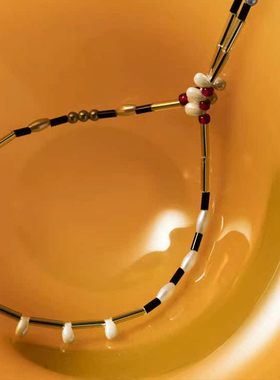 sorbet锁骨链彩色串珠设计手工