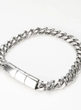 钛子手链字母刻字Never retreat简约父亲节礼物名字手环