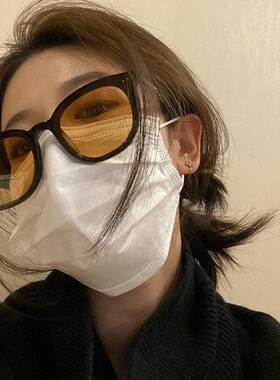 2022新款墨镜男太阳镜女小脸韩版潮橘黄色jennie网红同款lang眼镜