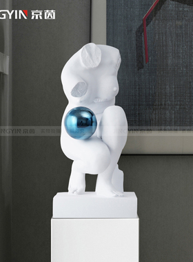 维纳斯抽象雕塑人物艺术品售楼处酒店现代装饰前台过道陈设