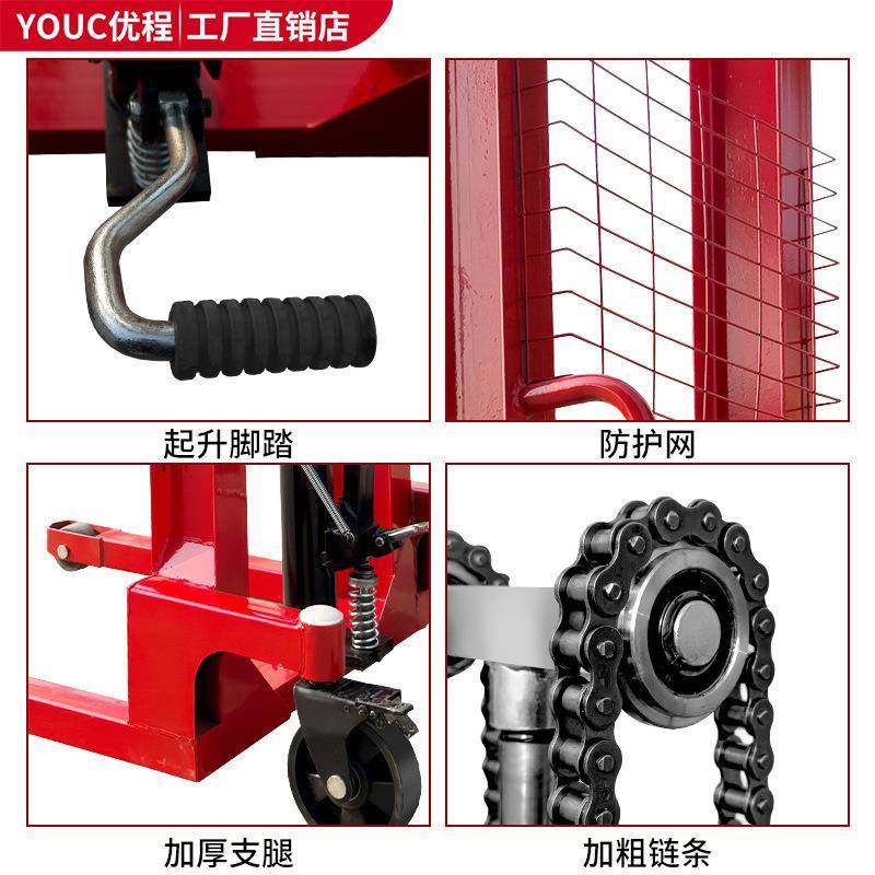 直销吨升高1.6米16号工字钢叉车手动液压升高车堆高车装卸车,淘宝优惠券,粉丝福利购,淘宝优惠卷