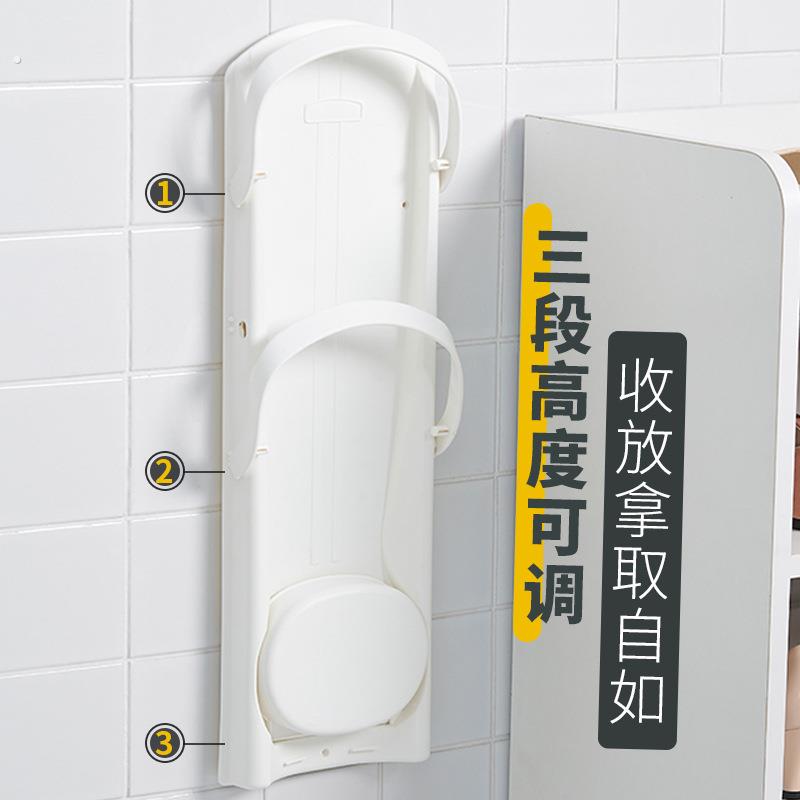 免打孔雨伞架壁挂日式沥水盘收纳架长短伞通用放伞桶瑜伽垫收纳架 - 图3