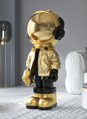 宇航员大型落地客厅沙发电视柜旁边太空人乔迁新居礼品