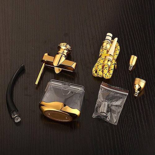 高档香烟水烟斗全套水烟筒两用透明烟锅水烟袋水烟壶过滤烟嘴男士 - 图0
