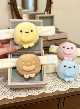 可爱角落生物书包挂件四色圆子粉圆蓝圆黄圆玩偶送好朋友礼物公仔