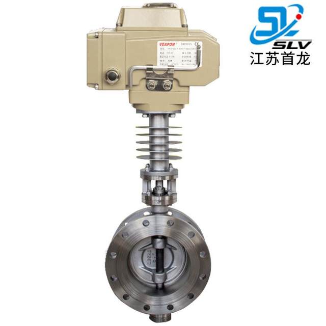 Electric butterfly valve, stainless steel hard seal butterfly valve with heat sink, electric flange butterfly valve