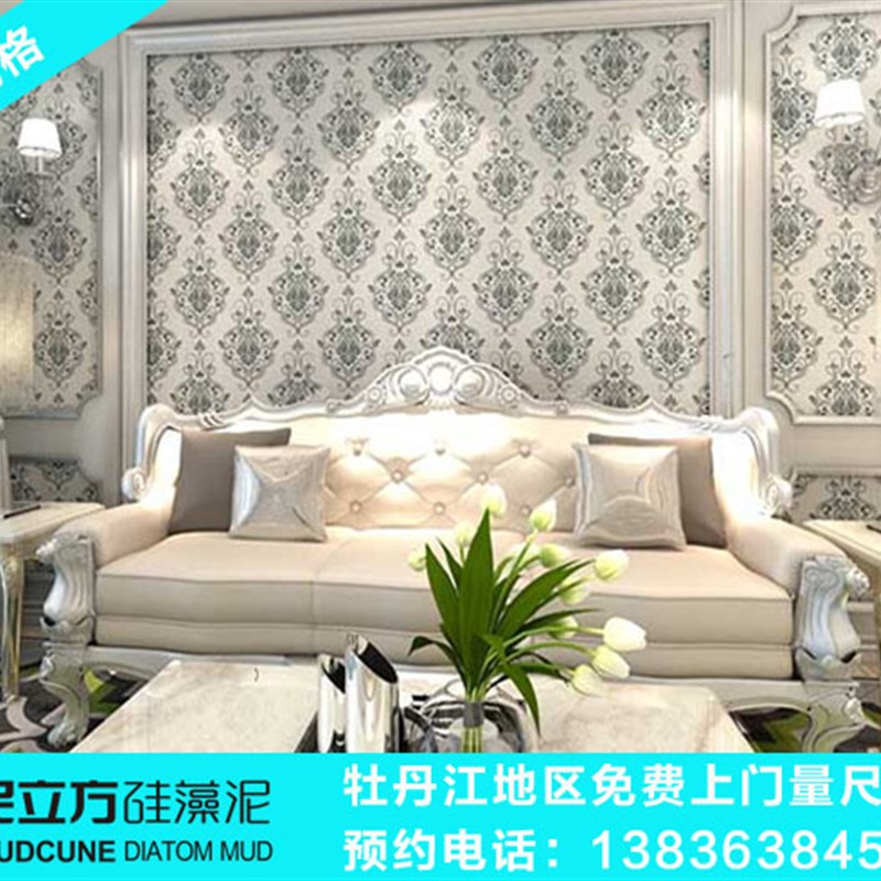 Mudanjiang diatom mud art paint formaldehyde removal new house decoration old house renovation villa mansion background wall customization