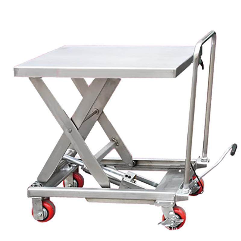 手动液压升降平台车不锈钢手推升降台升降机04不锈钢电动升降台,淘宝优惠券,粉丝福利购,淘宝优惠卷