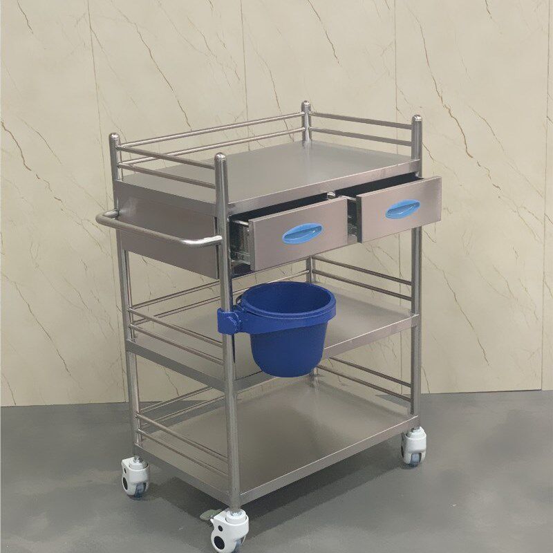 加厚不锈钢器械台双抽器械车手术车治疗车换药车美容仪器车手推车,淘宝优惠券,粉丝福利购,淘宝优惠卷