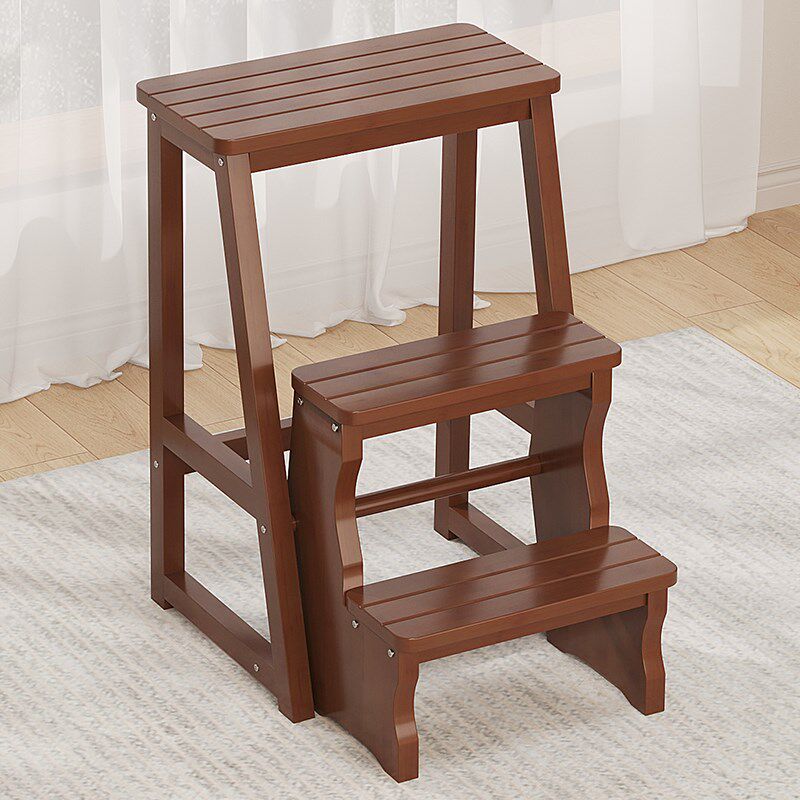 可折叠梯凳家用多功能登高非实木两用小凳子板凳楠竹加厚室内梯子 - 图1