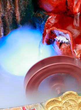 假山招财流水风水轮喷泉生财开业送礼摆件礼品店铺客厅高山转运球