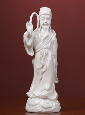 戴玉堂 陶瓷八仙神像八仙过海人物像 德化白瓷瓷雕工艺装饰品