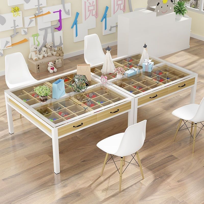 幼儿园美术桌绘画桌小生培训班桌椅少儿手工设计抽屉桌画室桌子,淘宝优惠券,粉丝福利购,淘宝优惠卷