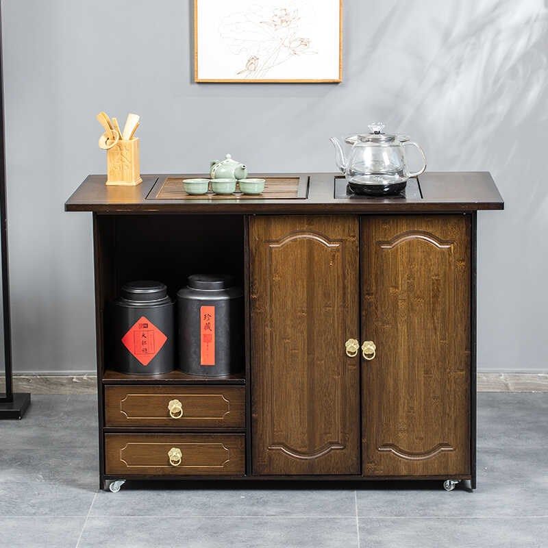 移动茶台家用小茶车客厅茶桌室茶柜茶具套装烧水壶一体茶边几,淘宝优惠券,粉丝福利购,淘宝优惠卷