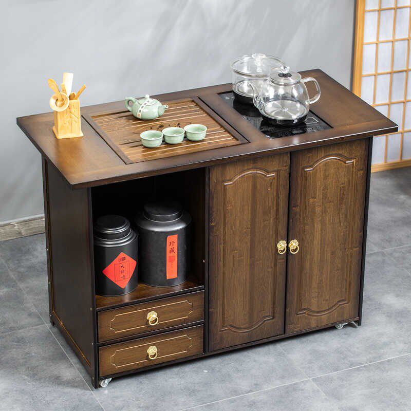 移动茶台家用小茶车客厅茶桌室茶柜茶具套装烧水壶一体茶边几,淘宝优惠券,粉丝福利购,淘宝优惠卷