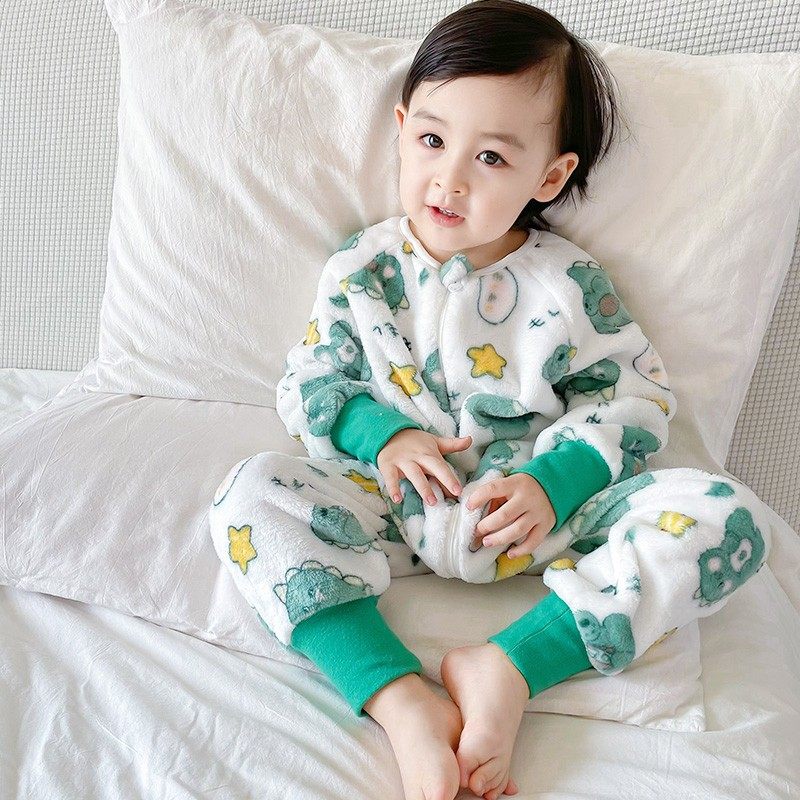 法兰绒婴儿睡袋宝宝加厚防踢被神器儿童春秋珊瑚绒冬季加绒男女童,淘宝优惠券,粉丝福利购,淘宝优惠卷