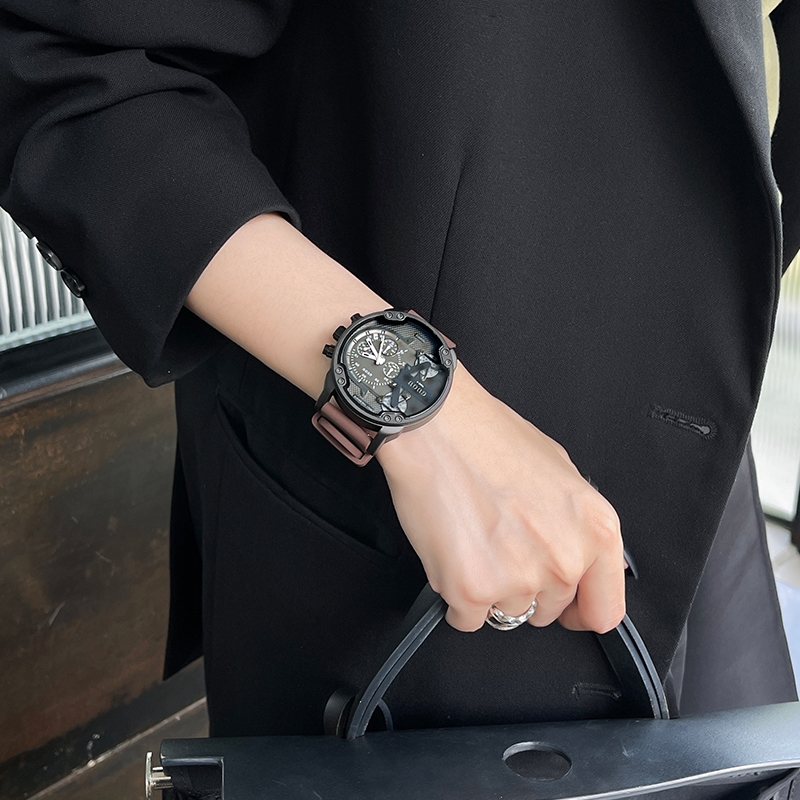 2025新款品牌手表时尚高颜值大表盘手表女款正品潮流防水情侣表 - 图1