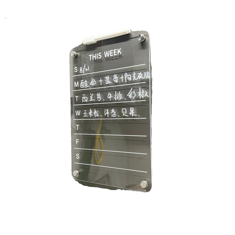 冰箱贴展示板磁贴留言板透明亚克力入户铁门磁吸周计划表备忘可擦 - 图3