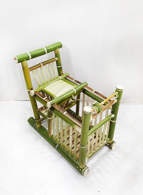 特色宝宝餐椅竹椅天然手工竹品制多功能儿童餐椅学站椅两用竹椅子