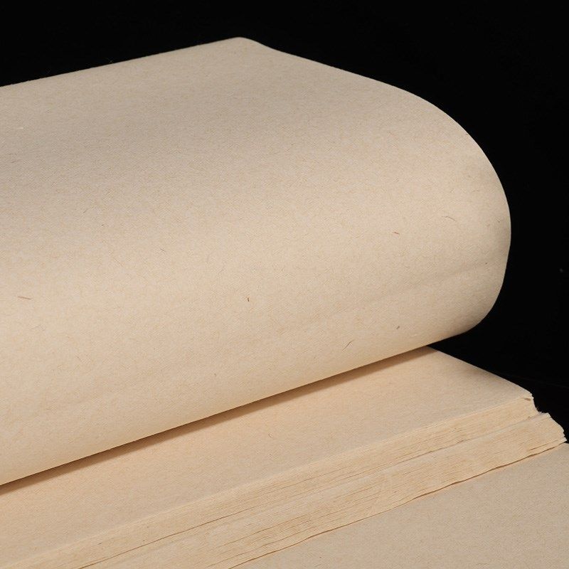 曹宣记楮皮纸仿古半生半熟宣纸老技师手工单槽捞四尺六尺对开黄麻,淘宝优惠券,粉丝福利购,淘宝优惠卷