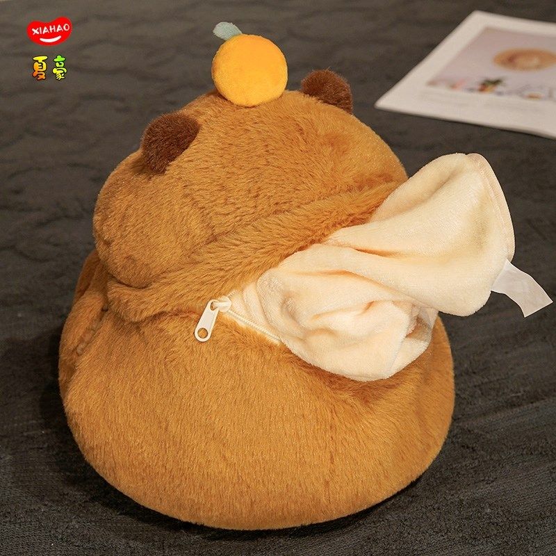 可爱卡皮巴拉水豚二合一抱枕毯被子两用室午睡枕客厅沙发靠枕,淘宝优惠券,粉丝福利购,淘宝优惠卷