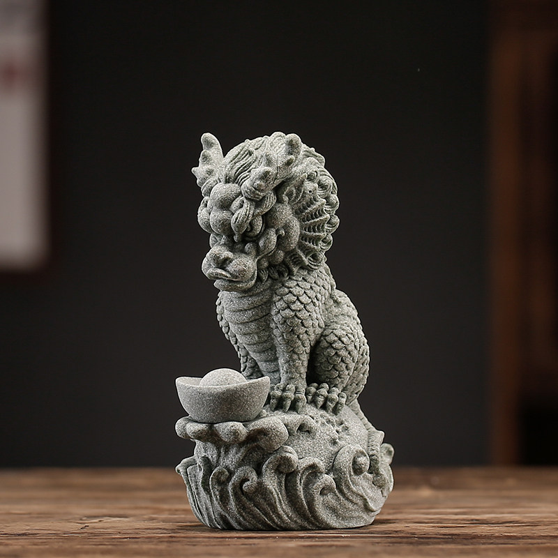 国潮水神兽招财茶宠茶玩摆件创意守护神兽鱼缸造景客厅桌面装饰品,淘宝优惠券,粉丝福利购,淘宝优惠卷