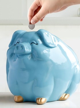 简约北欧可爱奶牛存钱罐摆件客厅玄关儿童房零钱储蓄罐装饰品摆设