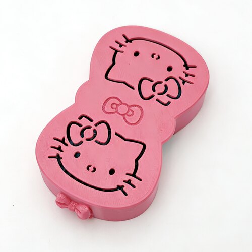 豆铲拼豆工具立豆盒带盖hello Kitty蝴蝶结可爱结实丝滑不卡豆 - 图1