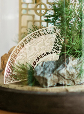 玻璃罩微景观永生花植物标本陈列示盒装饰摆台Y